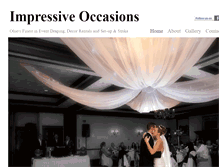 Tablet Screenshot of impressive-occasions.com